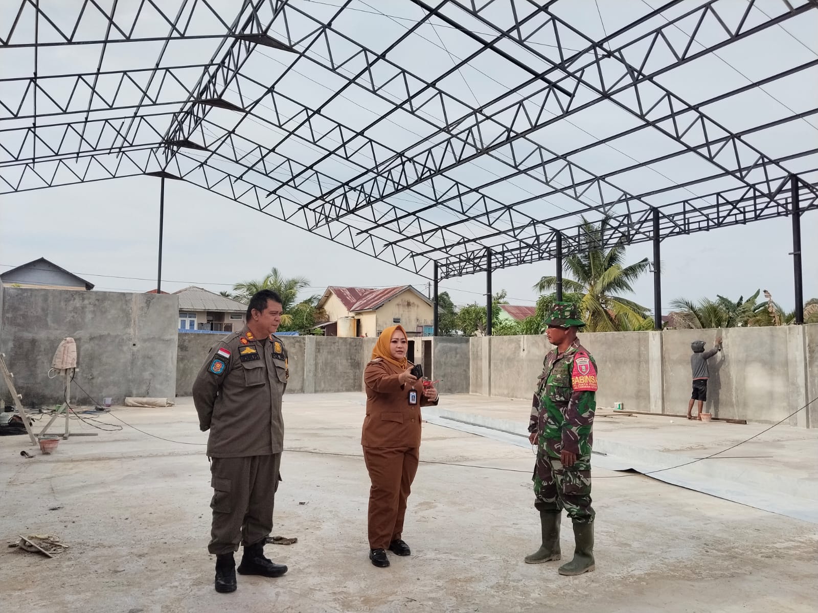 Peninjauan Lokasi Persiapan Rapat Lanjutan Evaluasi Percepatan Pembangunan KDKMP Melalui Daring Pimpinan Wakil Panglima TNI